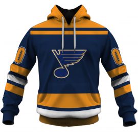 Personalized Name And Number Vintage St Louis Blues Jersey 1980