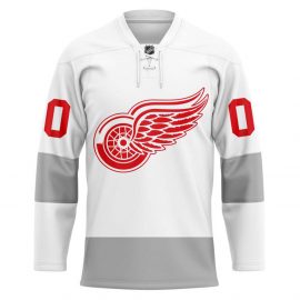 Detroit Red Wings Reverse Retro 3D Hockey Home Jerseys Personalized Name Number