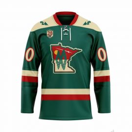 Minnesota Wild 3D Hockey Home Jersey Personalized Name Number