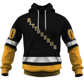 Personalized Name And Number Vintage Pittsburgh Penguins Jersey 1990