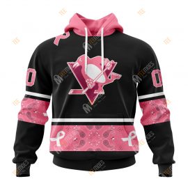 Pittsburgh Penguins Breast Cancer Awareness Month Support Pink Personalized D42