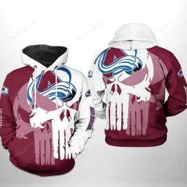Colorado Jersey Avalanche Skull Team Pullover Jersey Zip Up Jersey For Fan CA11