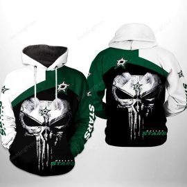 Dallas Stars Skull Punisher Pullover Jersey Dallas Stars Zip Up Jersey For Men Women LP20