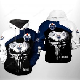 Edmonton Jersey Oilers Skull Pullover Jersey Edmonton Zip Up Jersey For Fan EO7
