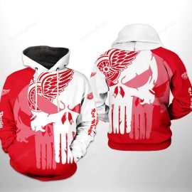 Detroit Red Wings Red Skull Pullover Jersey Detroit Red Wings Zip Jersey For Fan LP31