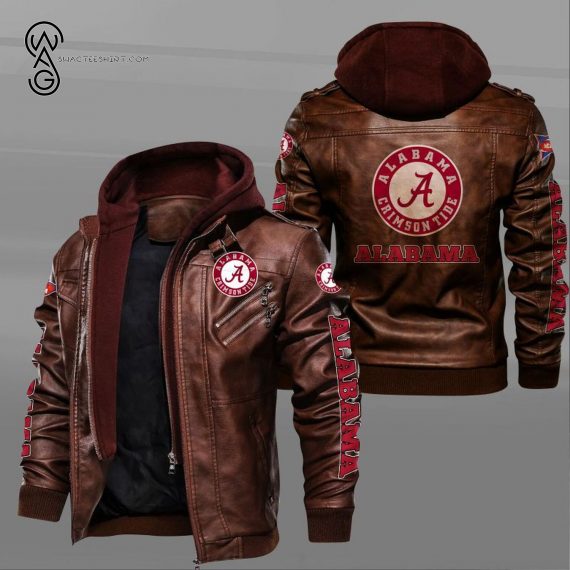 Alabama Crimson Tide Football Leather Jacket 1