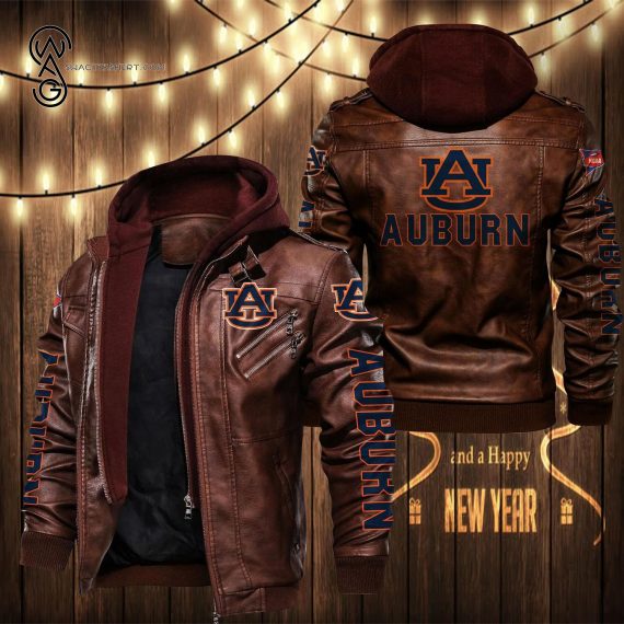 Auburn Tigers Sport Leather Jacket 1