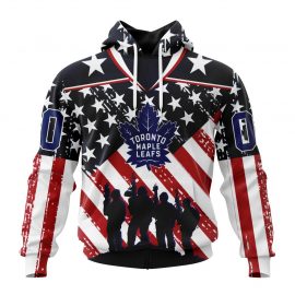 Custom Toronto Jersey Maple Leafs Specialized For Honor US Military Zip Up D3