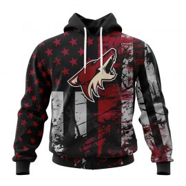 Personalized Arizona Coyotes Specialized Jersey For America Zip Up D17