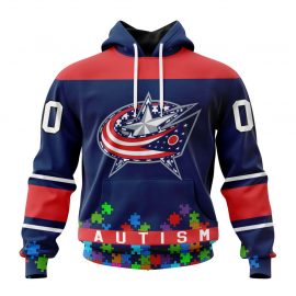 Columbus Blue Jackets Specialized Kits Fights Against Autism