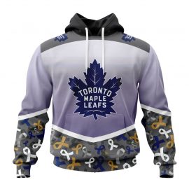 Personalized Toronto Special Maple Leafs Vintage Fight Against All Cancer Custom Jersey