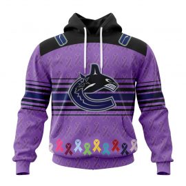 Personalized Vancouver Canucks Specialized Design Fights Cancer D26