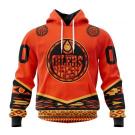 Custom Edmonton Jersey Oilers Specialized National Day For Truth And Reconciliation Zip Up D4