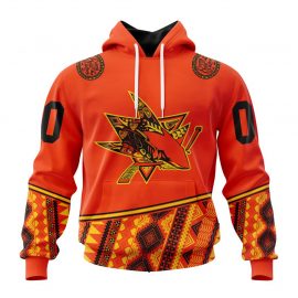 Custom San Jose Jersey Sharks Specialized National Day For Truth And Reconciliation Zip Up D5