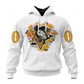 Personalized Pittsburgh Penguins Specialized Dia De Muertos Zip Up D29