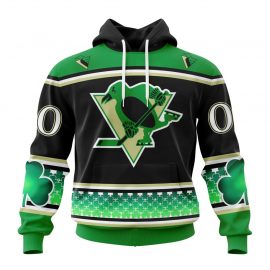 Personalized Pittsburgh Penguins Specialized Celebrate St Patrick Day Zip Up D40