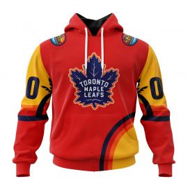 Custom Toronto Jersey Maple Leafs Special All Star Game Florida Sunset Zip Up D2