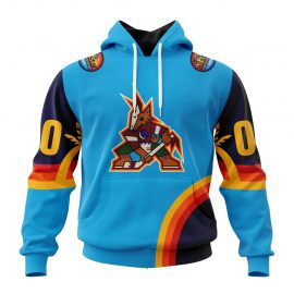 Custom Arizona Coyotes Special All-Star Game Atlantic Ocean Zip Up D2