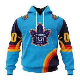 Custom Toronto Jersey Maple Leafs Special All Star Game Atlantic Ocean Zip Up D1