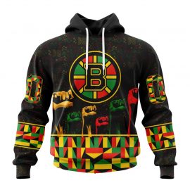 Personalized Boston Jersey Bruins Special Design Celebrate Black History Month Zip Up D25