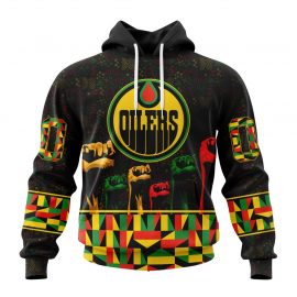 Personalized Edmonton Jersey Oilers Special Design Celebrate Black History Month Zip Up D23