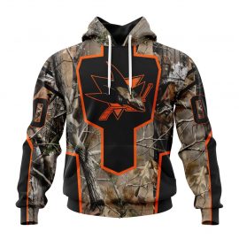 Personalized San Jose Jersey Sharks Special Camo Military Appreciation Zip Up D17