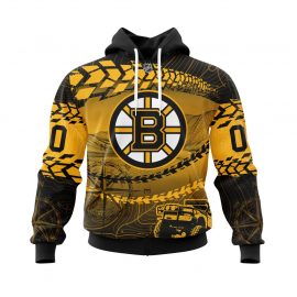Personalized Boston Jersey Bruins Specialized Off Road Style Zip Up D38