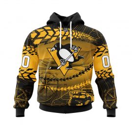 Personalized Pittsburgh Penguins Specialized Off Road Style Zip Up D32