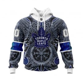 Personalized Toronto Jersey Maple Leafs Dark Norse Symbols Zip Up D34
