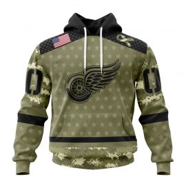Detroit Red Wings Special Camo Military Appreciation Classic Jersey For Fan LP63