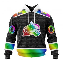 CA1 Colorado Jersey Avalanche Special Pride Design Pullover Jersey Zip Jersey