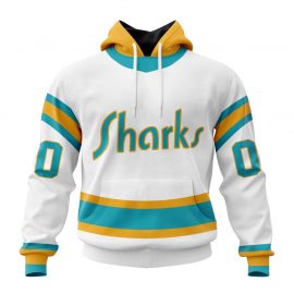 SJS1 San Jose Jersey Sharks Reverse Retro Kits Pullover Jersey Zip Up Jersey LP64