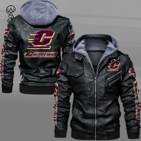 Central Michigan Chippewas Sport Team Leather Jacket