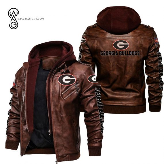 Georgia Bulldogs Sport Leather Jacket 1