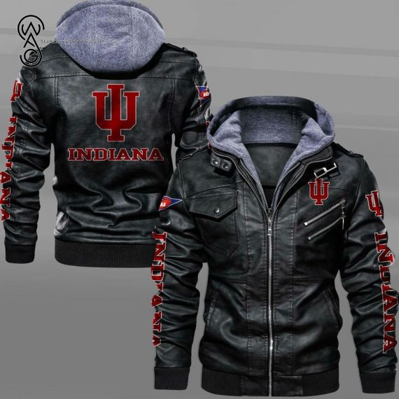 Indiana Hoosiers Sport Team Leather Jacket