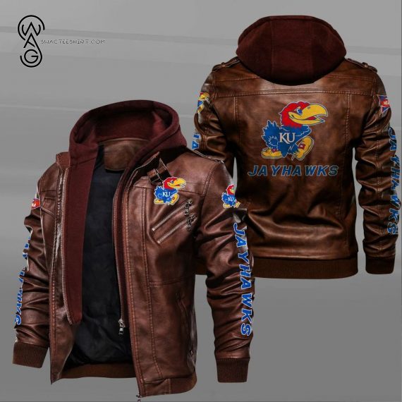 Kansas Jayhawks Sport Team Leather Jacket 2