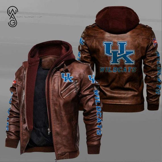 Kentucky Wildcats Sport Team Leather Jacket 1