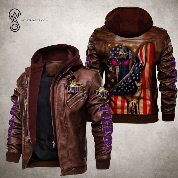 LSU Tigers And Lady Tigers Leather Jacket 1