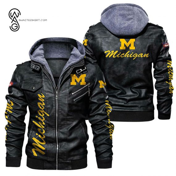 Michigan Wolverines Sport Team Leather Jacket