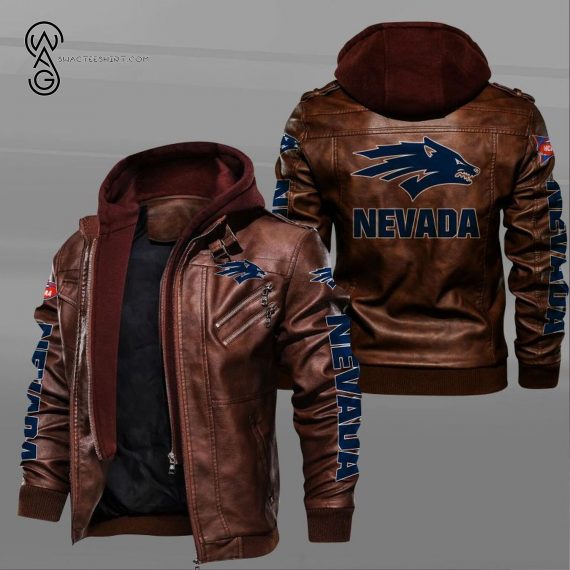 Nevada Wolf Pack Sport Team Leather Jacket 1