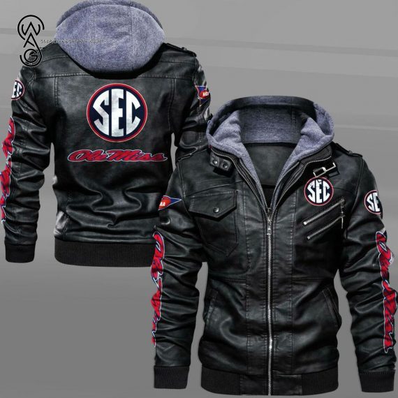 Ole Miss Rebels Sport Team Leather Jacket