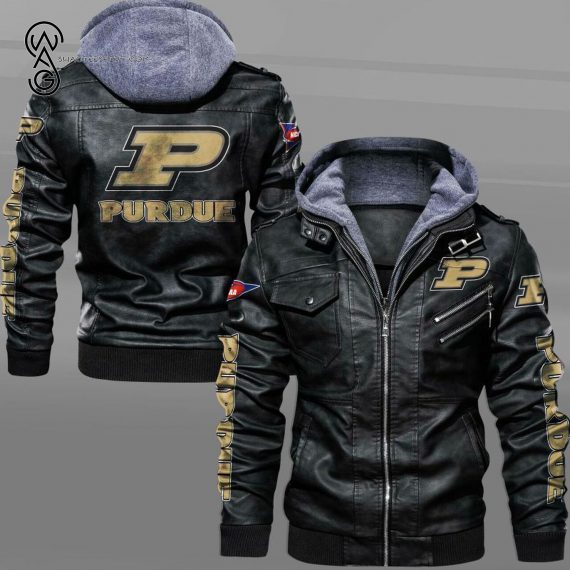 Purdue Boilermakers Sport Team Leather Jacket - Copy - Copy