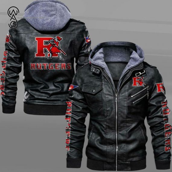 Rutgers Scarlet Knights Sport Team Leather Jacket - Copy - Copy