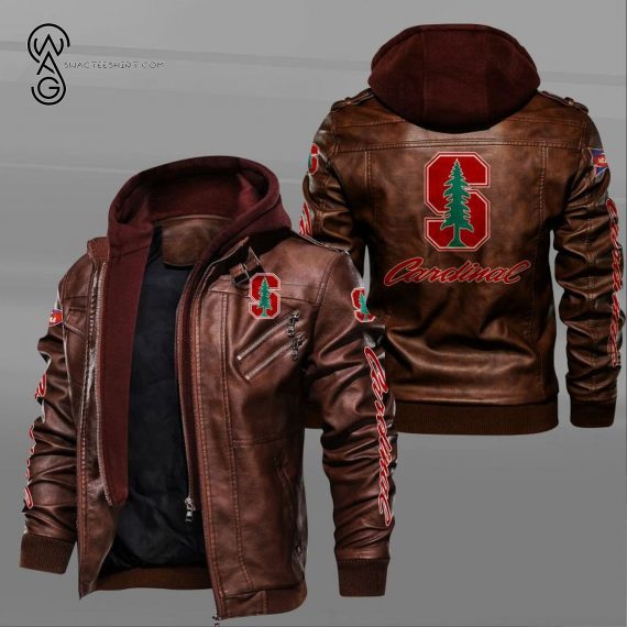Stanford Cardinal Sport Team Leather Jacket 1