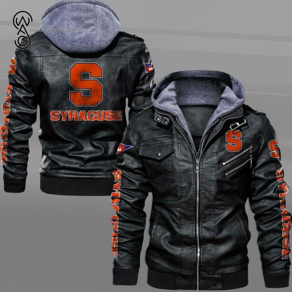 Syracuse Orange Sport Team Leather Jacket - Copy - Copy