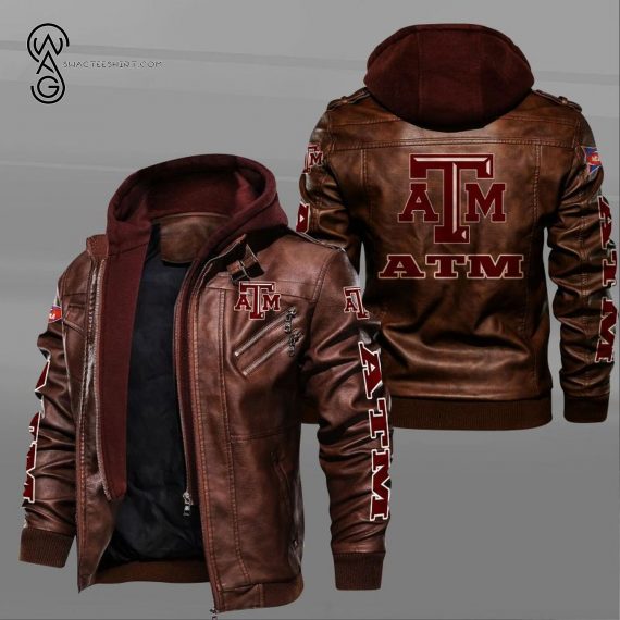 Texas A&M Aggies Sport Team Leather Jacket 1 - Copy