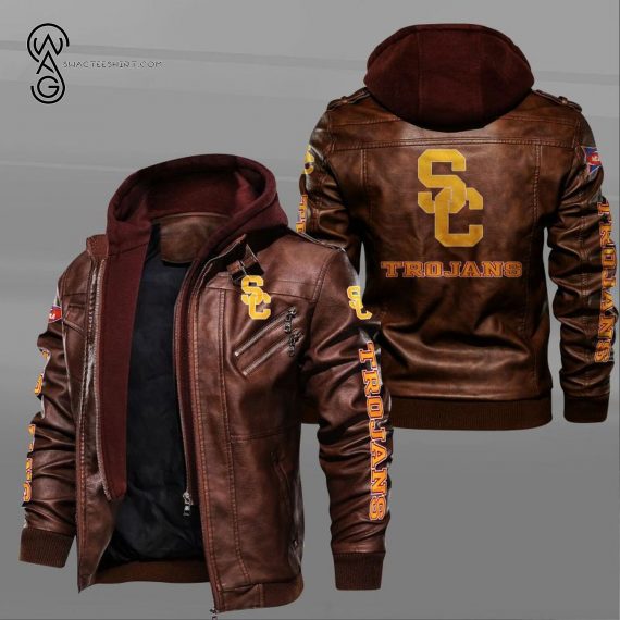 USC Trojans Sport Team Leather Jacket 1