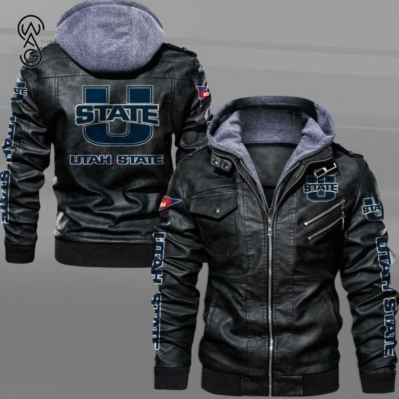Utah State Aggies Sport Team Leather Jacket - Copy - Copy