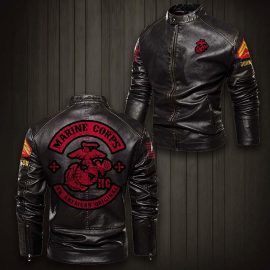 Gift Idea An American Original New Stand Collar Leather Jacket LP14