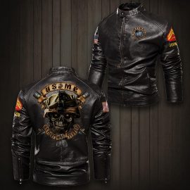 Gift Idea We Fight What You Fear New Stand Collar Leather Jacket LP10